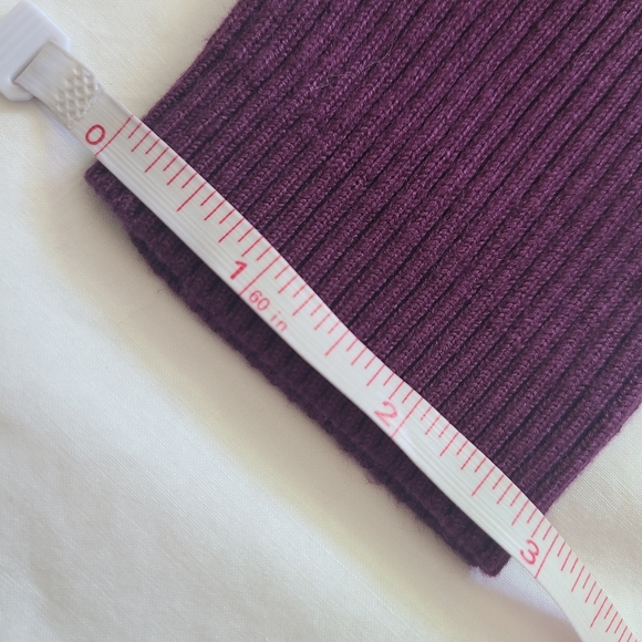 ❤️EUC Rue21+ Plus Purple Plum Long Sleeve Ribbed Bodycon Sweater Dress 3X - Picture 10 of 13